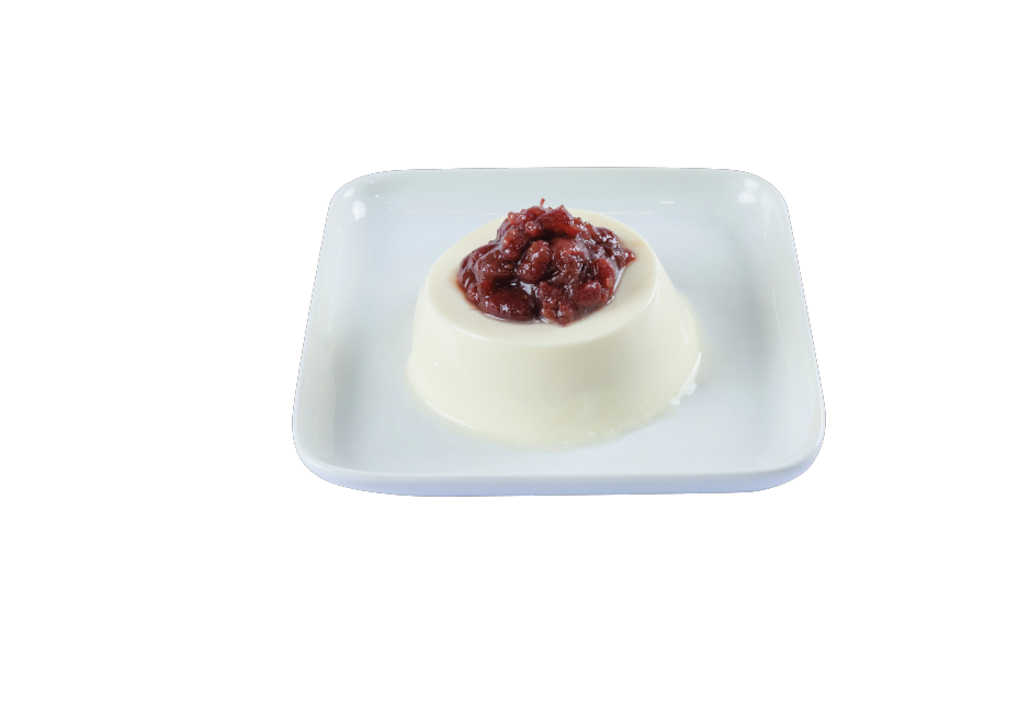 Milk Pudding With Red Bean